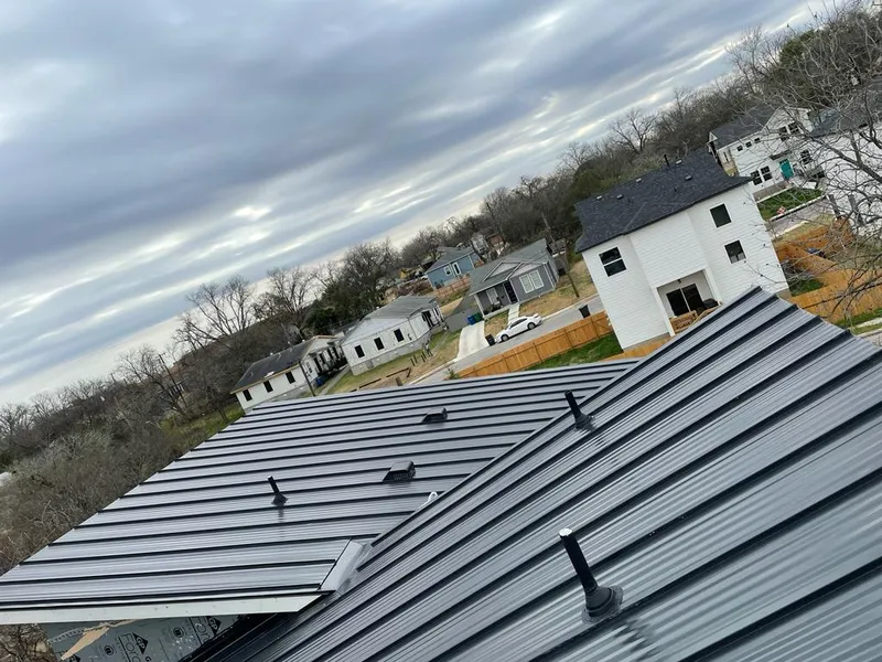 Standing seam metal roof panels with vents for Skylight Repair in Ellisville